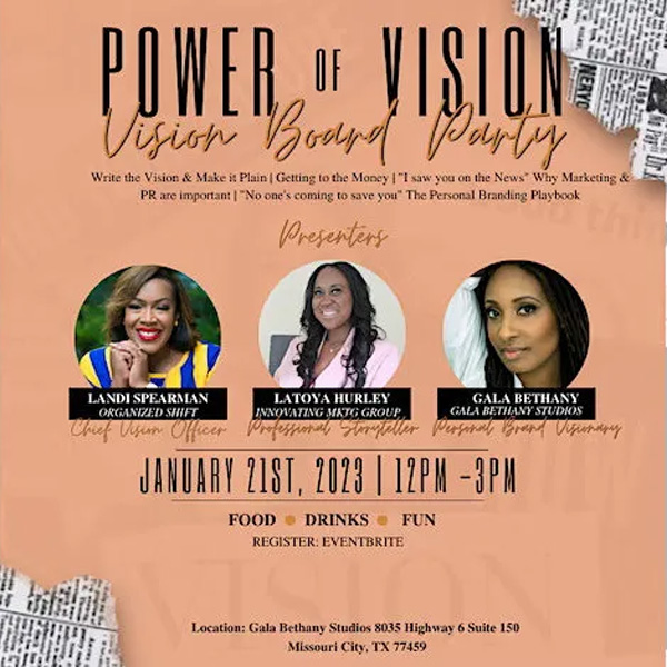Power of Vision - Vision Board Party